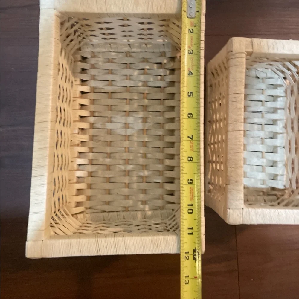 Pier One imports nesting baskets Set of 2 - cream